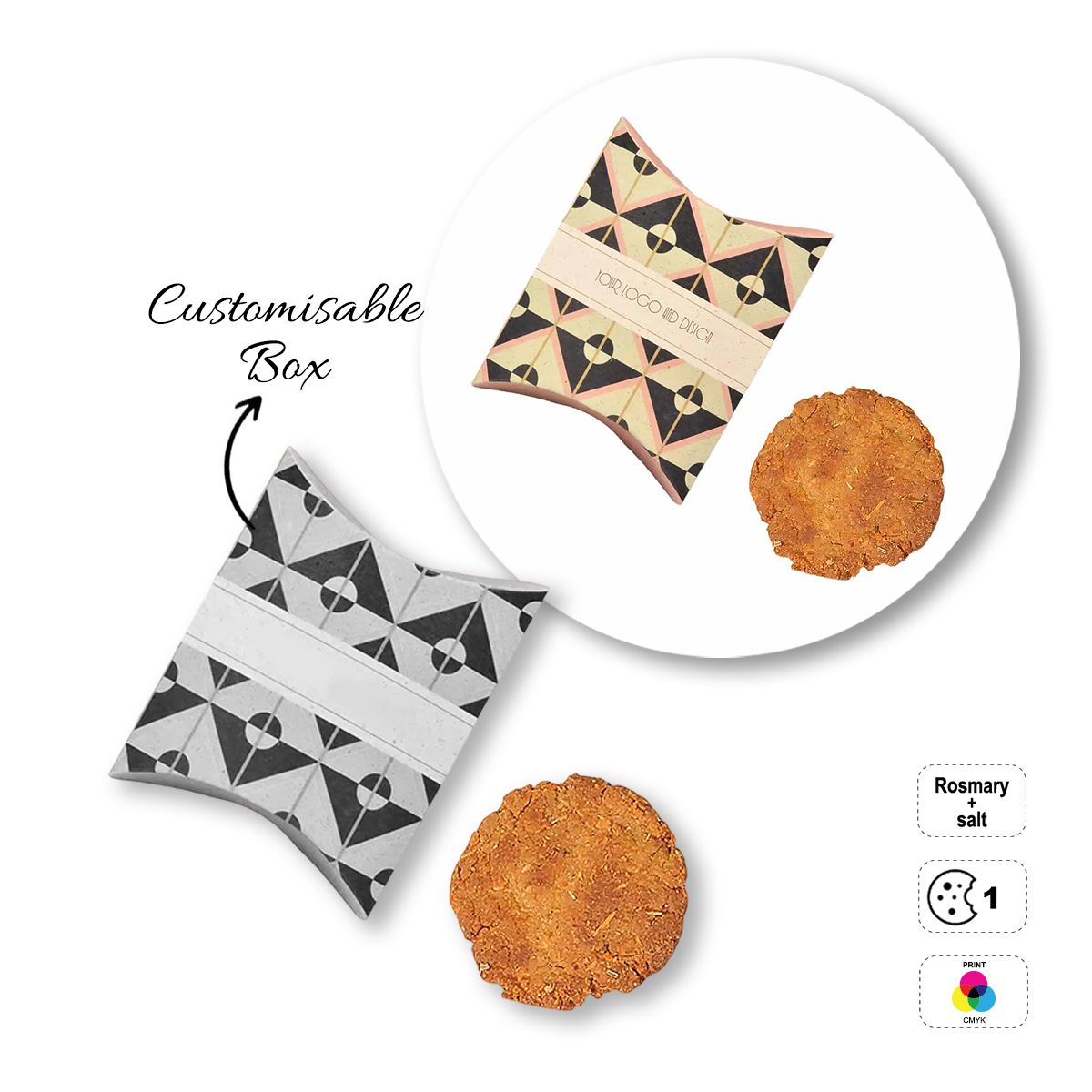 VEGETAL COOKIE - Keks in Brut-Version, 97x122x30 mm | GL810706A
