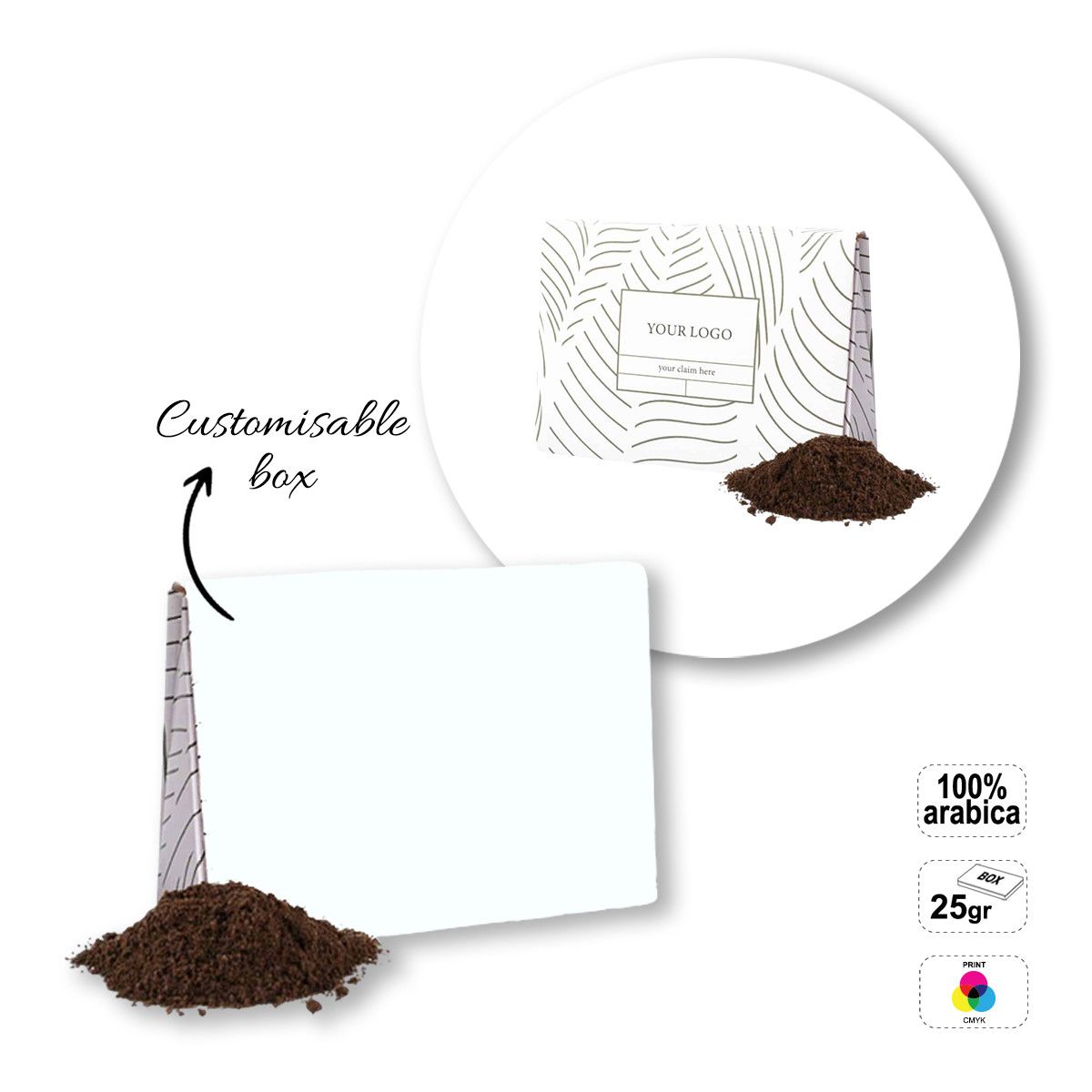 COOFFE BOX - Kaffeepackung , 120x40x90 mm | GL811301A