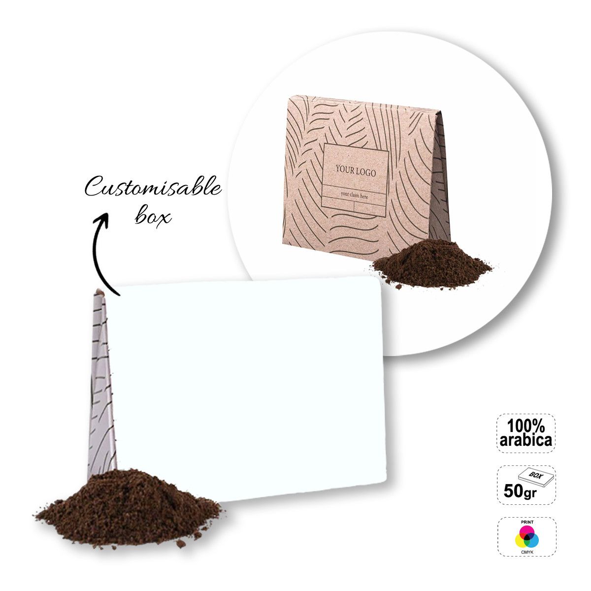 COOFFE BOX - Kaffeepackung , 140x40x100 mm | GL811301B