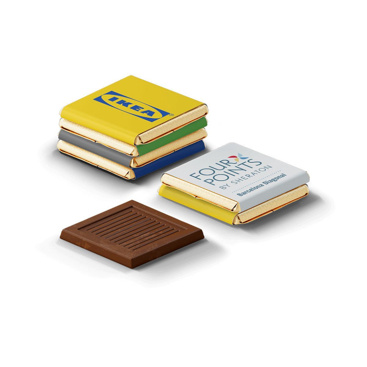 NEAPOLITAN MILK - Milchschokolade, 30 x 30 mm | CC55033A