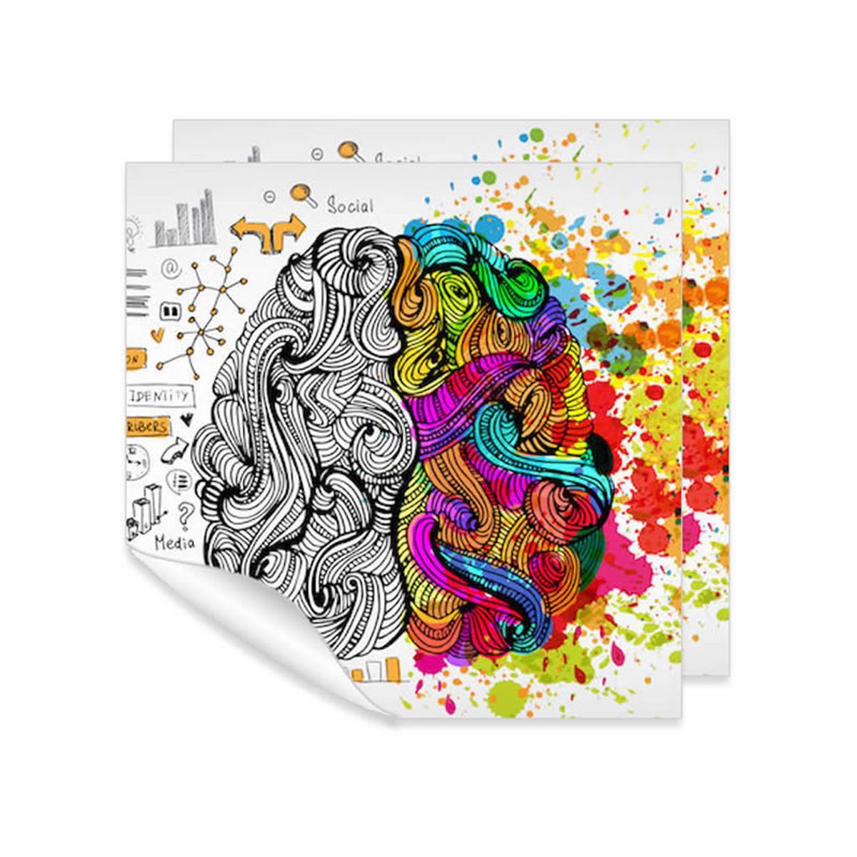 STICKER XS SQUARE - selbstklebende Papieretiketten , 25x25 mm | GL1018B