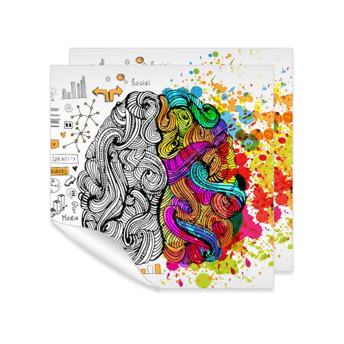 STICKER M SQUARE - selbstklebende Papieretiketten , 75x75 mm | GL1020B