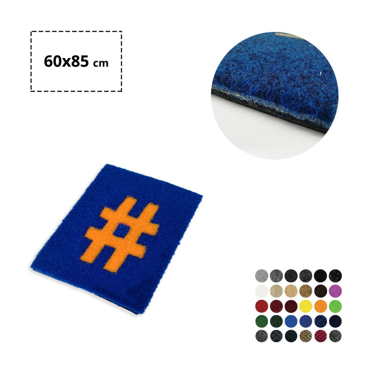 TURIN - Fußmatte mit Intarsien, 600x850 mm | GL300304A