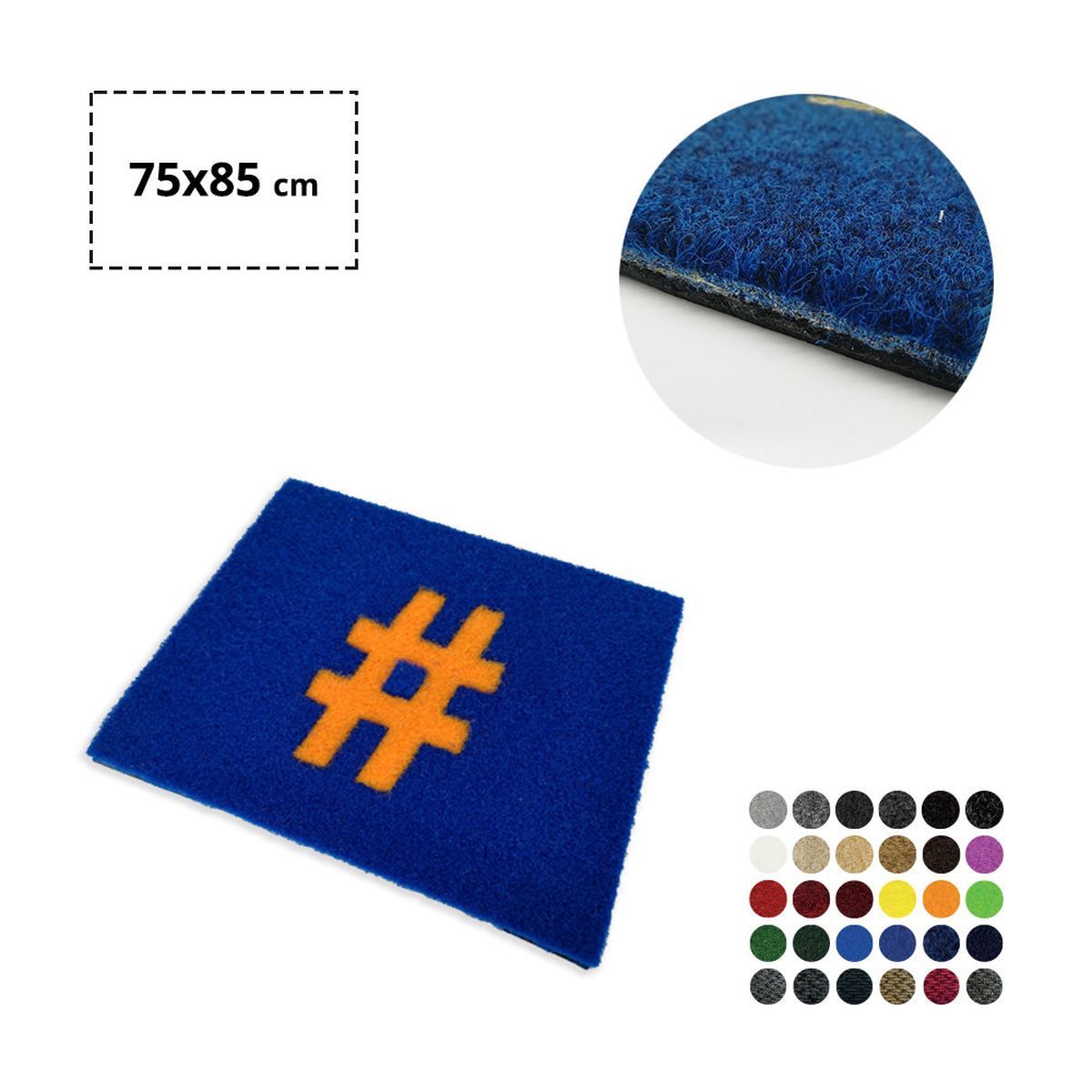 TURIN - Fußmatte mit Intarsien, 750x850 mm | GL300304B