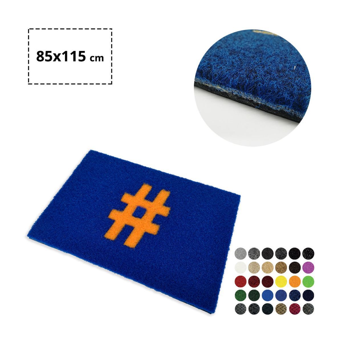 TURIN - Fußmatte mit Intarsien, 850x1150 mm | GL300304C