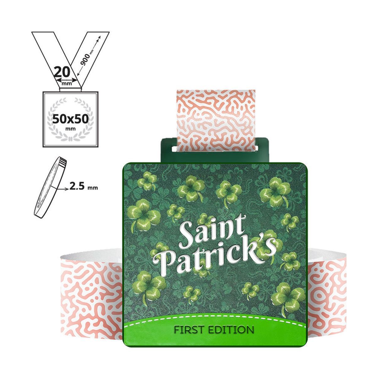 KYOTO - Stahlmedaille 2,5mm, 50x50 mm | GL712125B