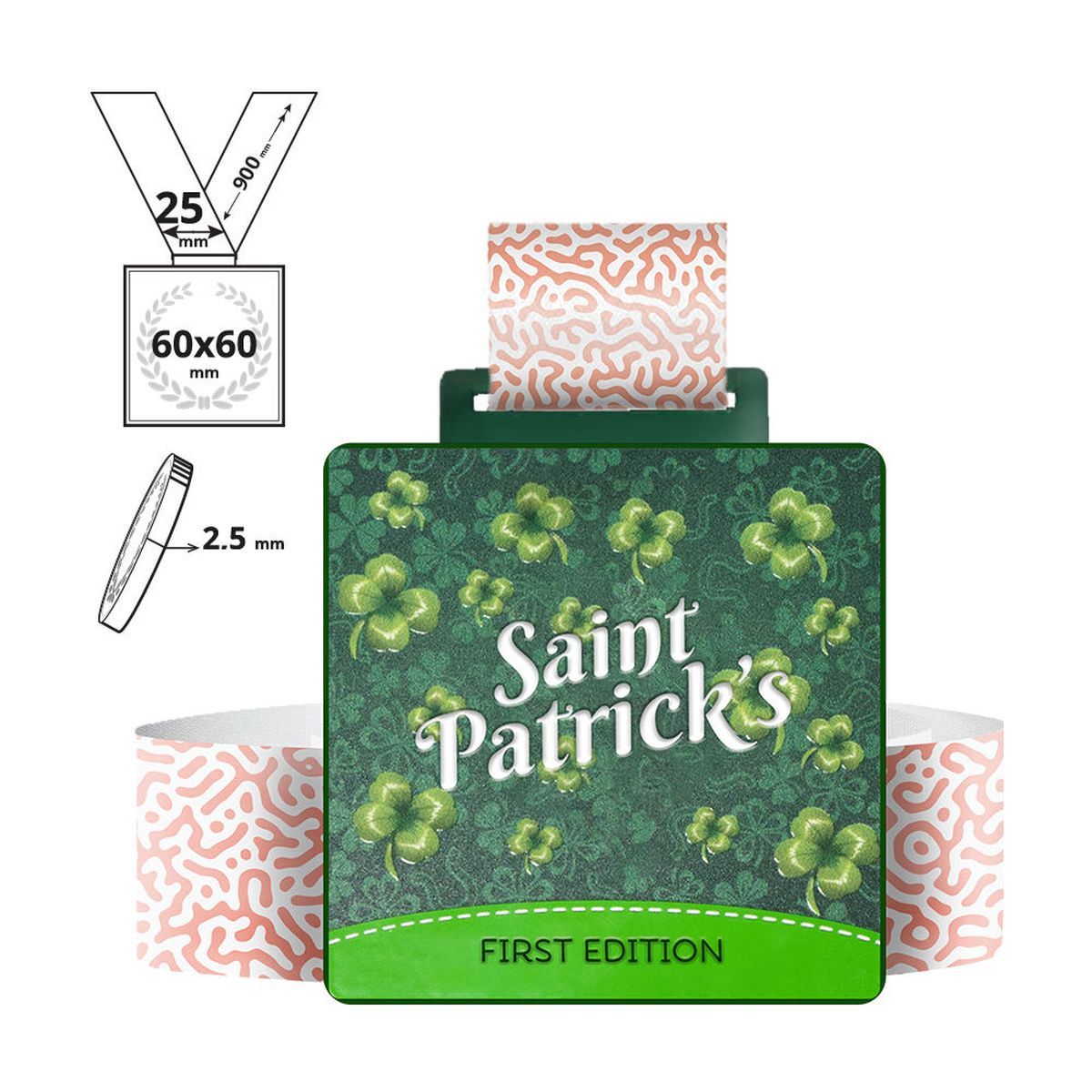 KYOTO - Stahlmedaille 2,5mm, 60x60 mm | GL712125C