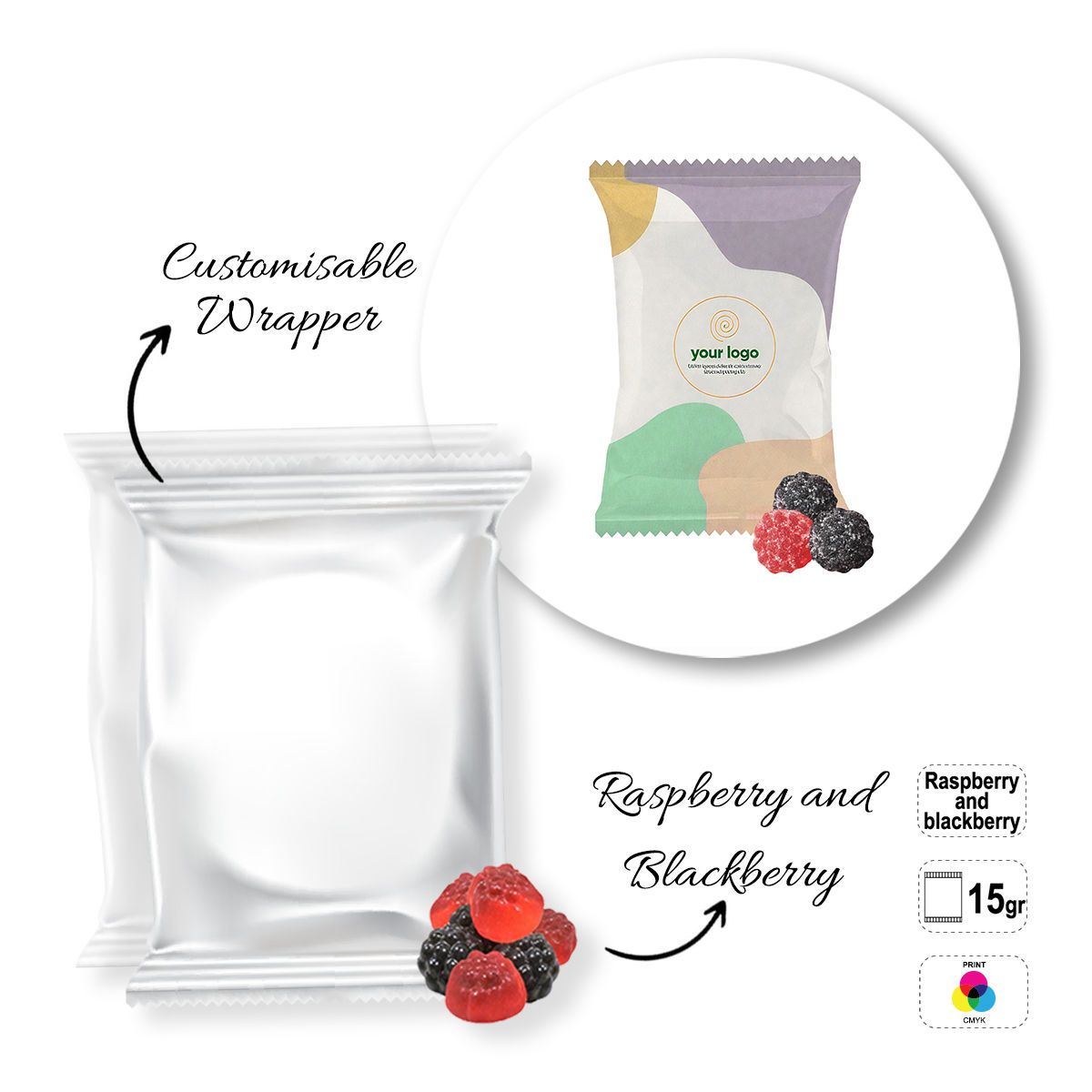 SWEET BAG - Beutel mit Bonbons, 87x70 mm | GL810307A