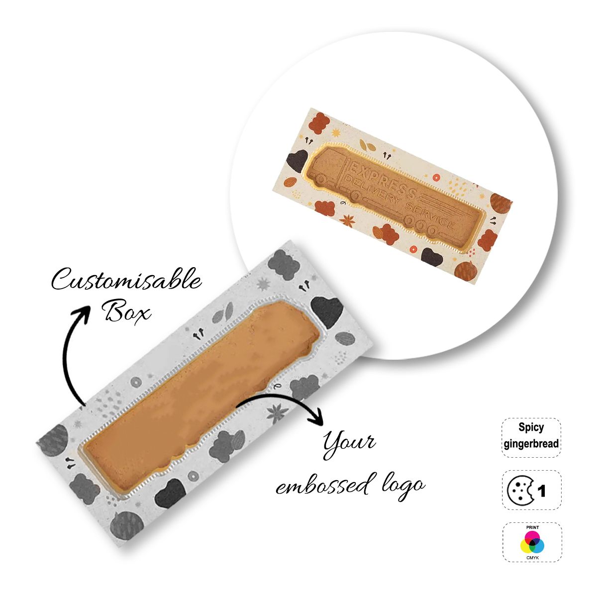 PROMO COOKIE - Keks mit personalisierbarer Oberfläche, 232x98x20 | GL810701D