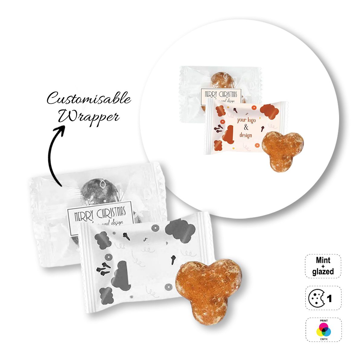 PREMIUM COOKIE - Weiches Gewürzplätzchen, 81x55 mm | GL810703D