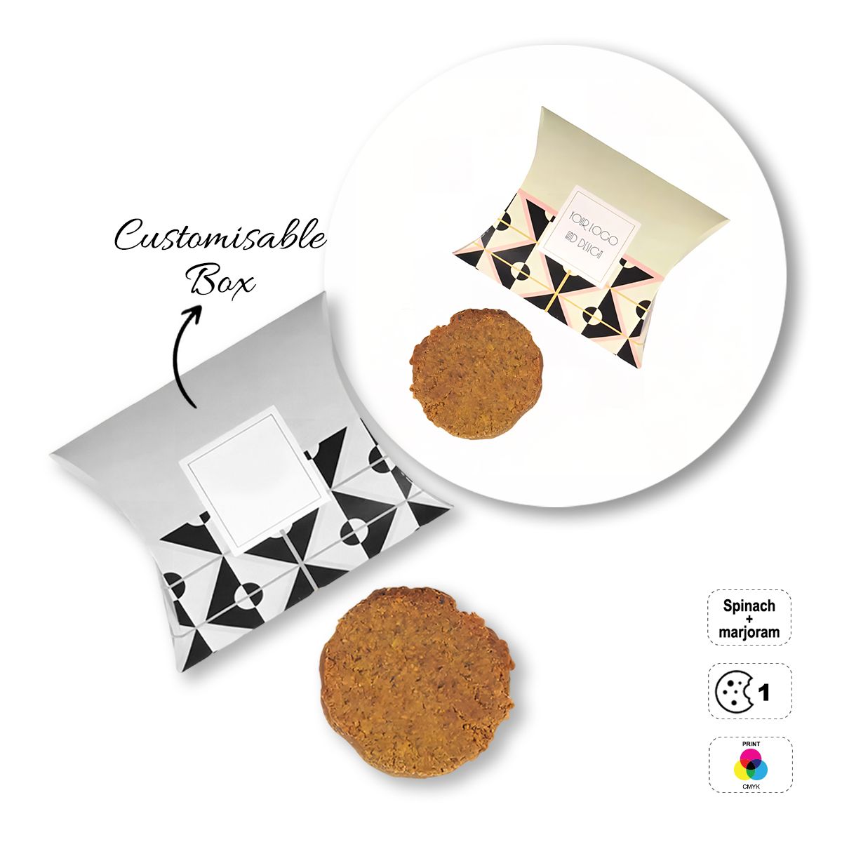 VEGETAL COOKIE - Keks in Brut-Version, 97x122x30 mm | GL810706B