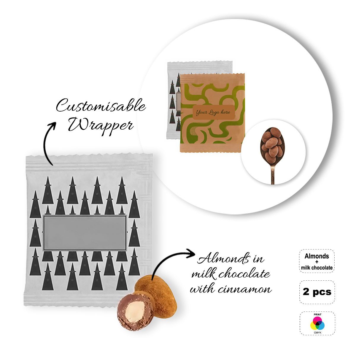 DRIED FRUIT BAG - Dose mit Trockenfrüchten, 60x70 mm | GL810831A