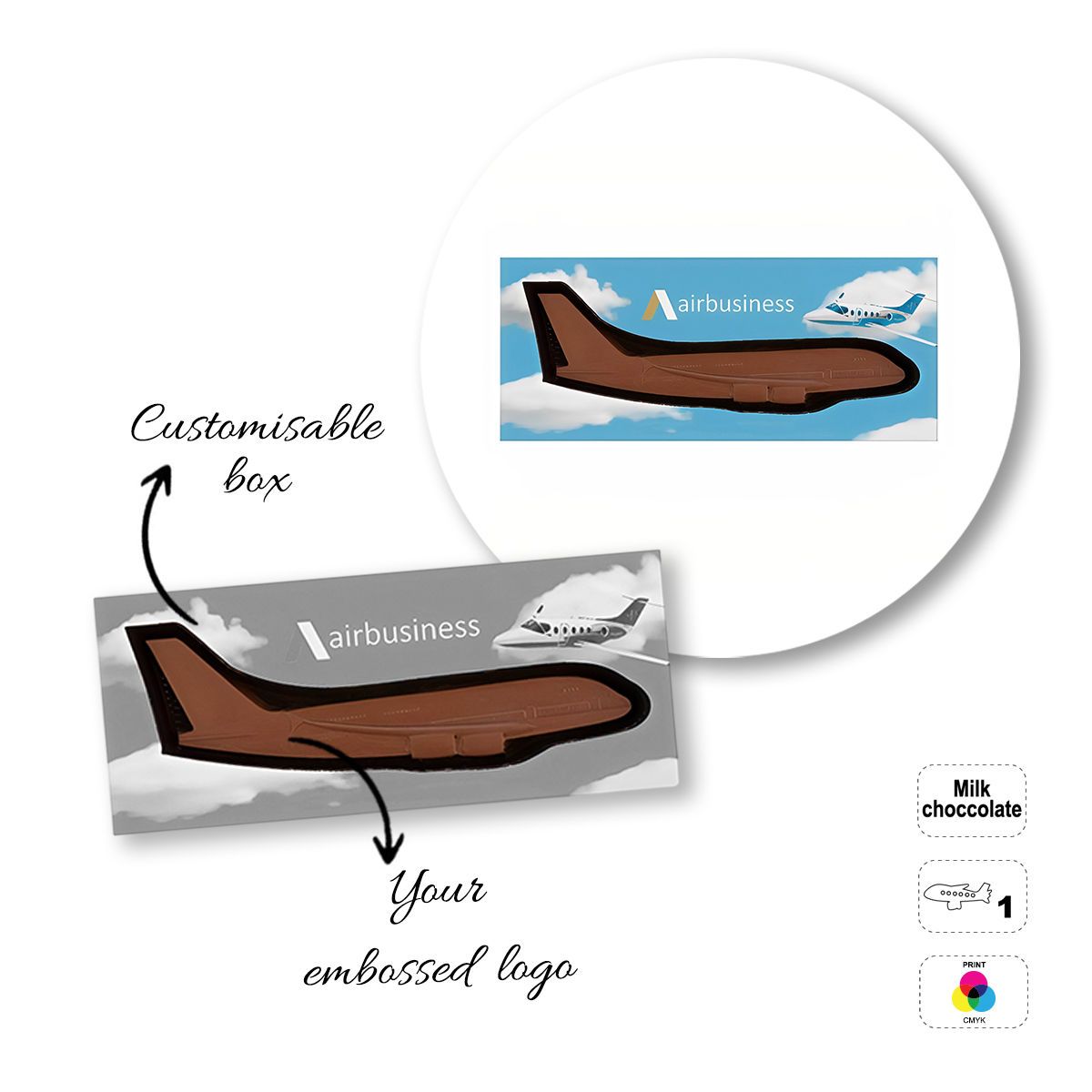 CHOCO4MAT A - Schokoladenriegel, verschiedene Formen, 232x98x20 mm | GL811105D