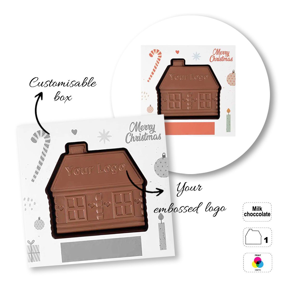 CHOCO4MAT C - Schokoladenriegel, verschiedene Formen, 135x137x15 mm | GL811107A