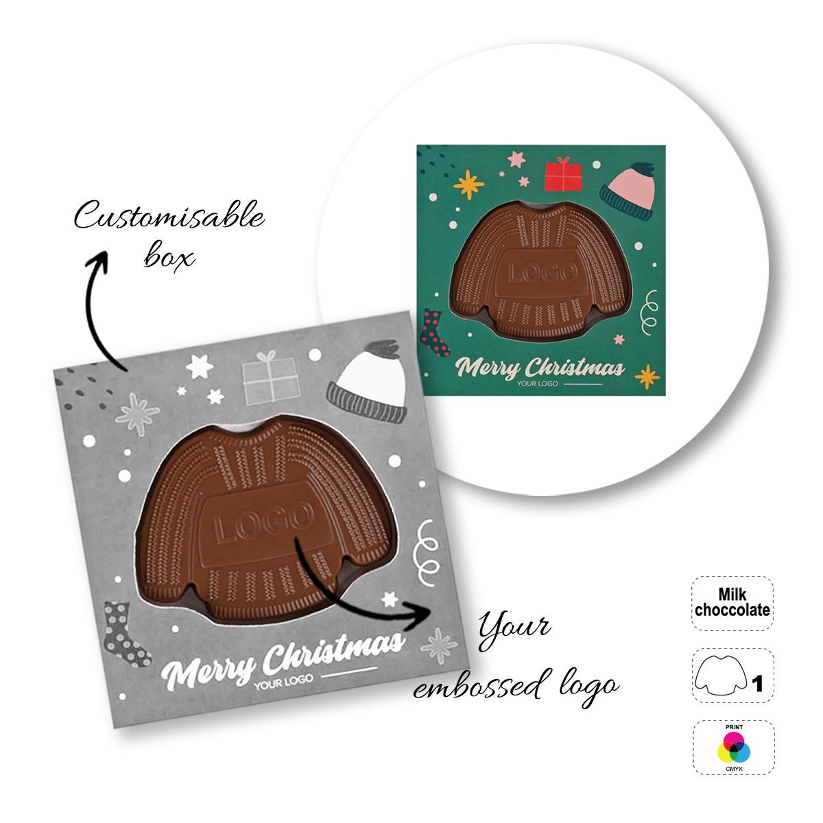 CHOCO4MAT C - Schokoladenriegel, verschiedene Formen, 135x135x15 mm | GL811107C