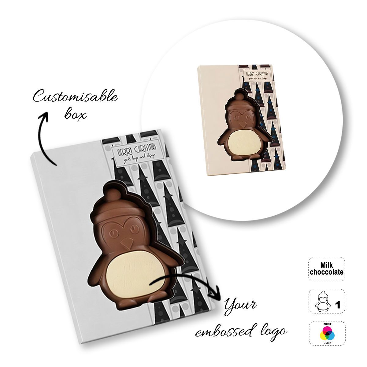 CHOCO4MAT C - Schokoladenriegel, verschiedene Formen, 132x180x15 mm | GL811107E