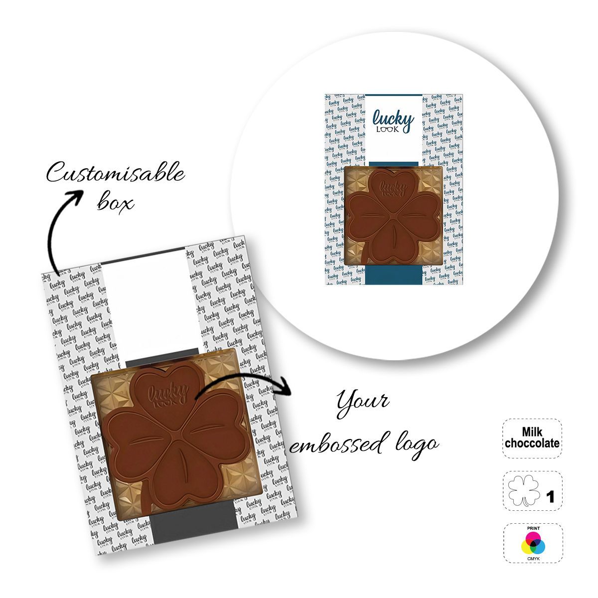 CHOCO4MAT D - Schokoladenriegel, verschiedene Formen, 182x132x15 mm | GL811108A