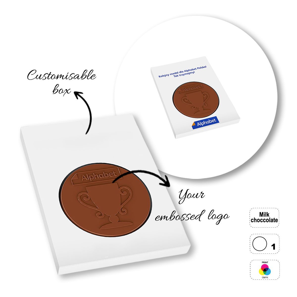 CHOCO4MAT D - Schokoladenriegel, verschiedene Formen, 182x132x15 mm | GL811108E