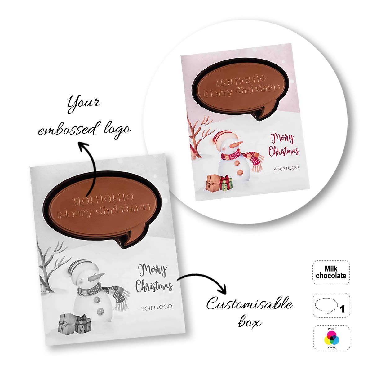 CHOCO4MAT E - Schokoladenriegel, verschiedene Formen, 182x132x15 mm | GL811109C