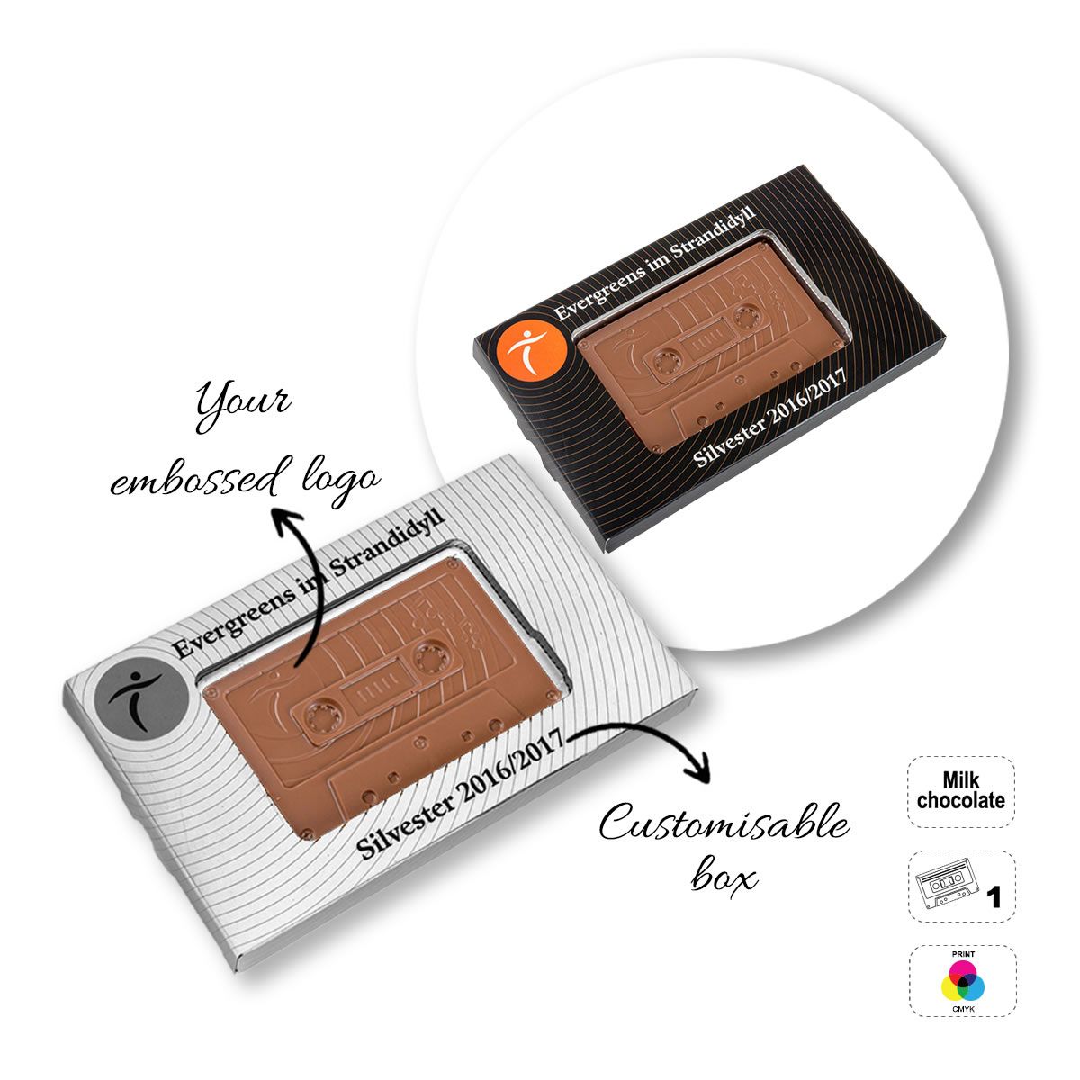 CHOCO4MAT E - Schokoladenriegel, verschiedene Formen, 175x107x15 mm | GL811109D