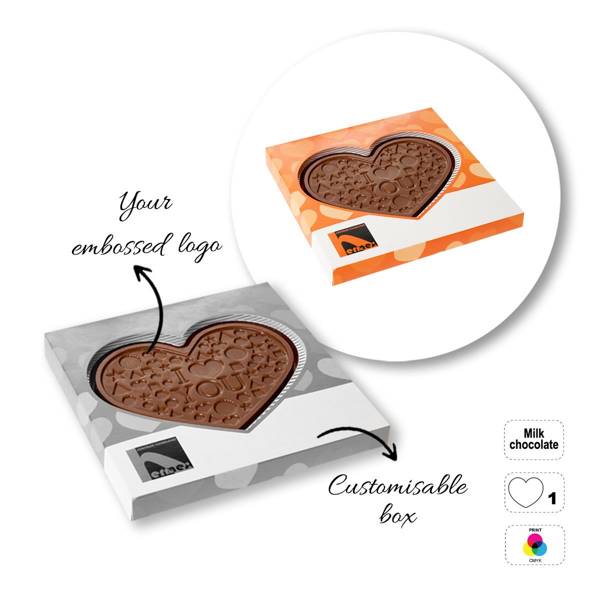 CHOCO4MAT E - Schokoladenriegel, verschiedene Formen, 135x135x15 mm | GL811109E