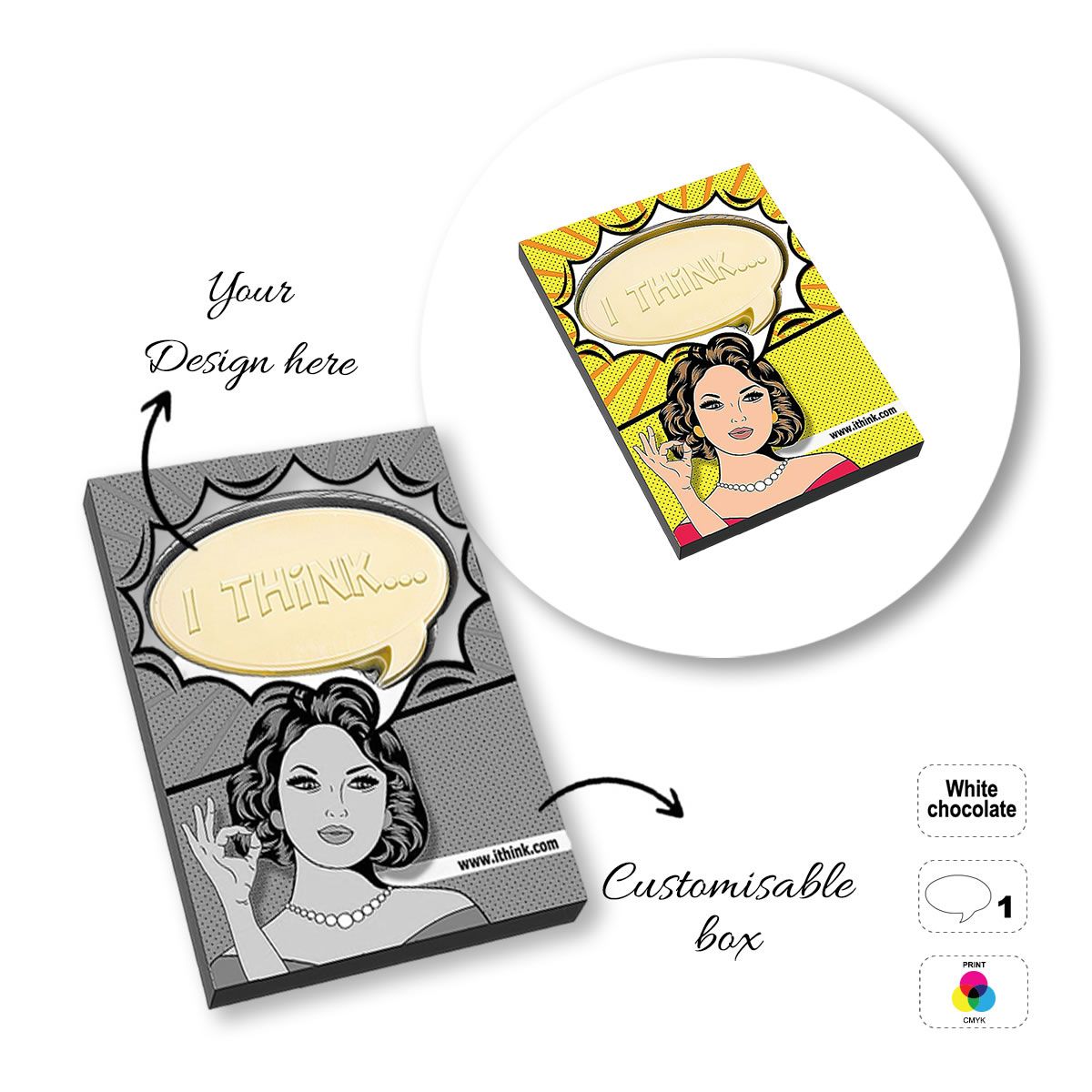 LOGO CHOCO4MAT B - bedruckbare Schokoladentafel, verschiedene Formen, 182x132x15 mm | GL811111D