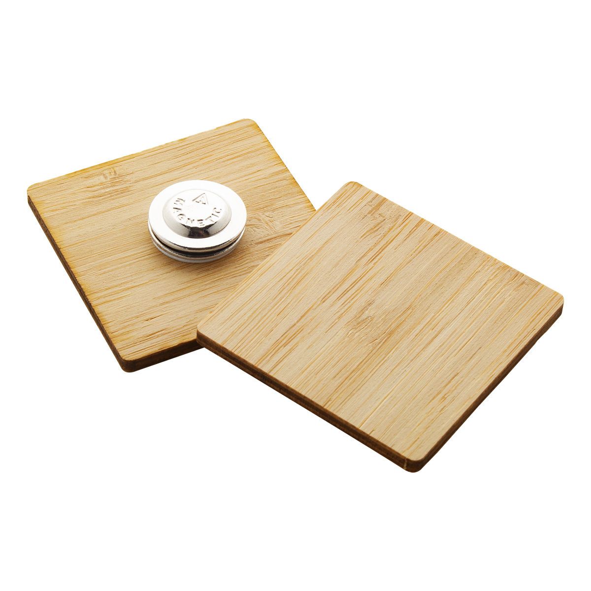 BOOBADGE - Bambus-Anstecker 45×45 mm | HG716415C