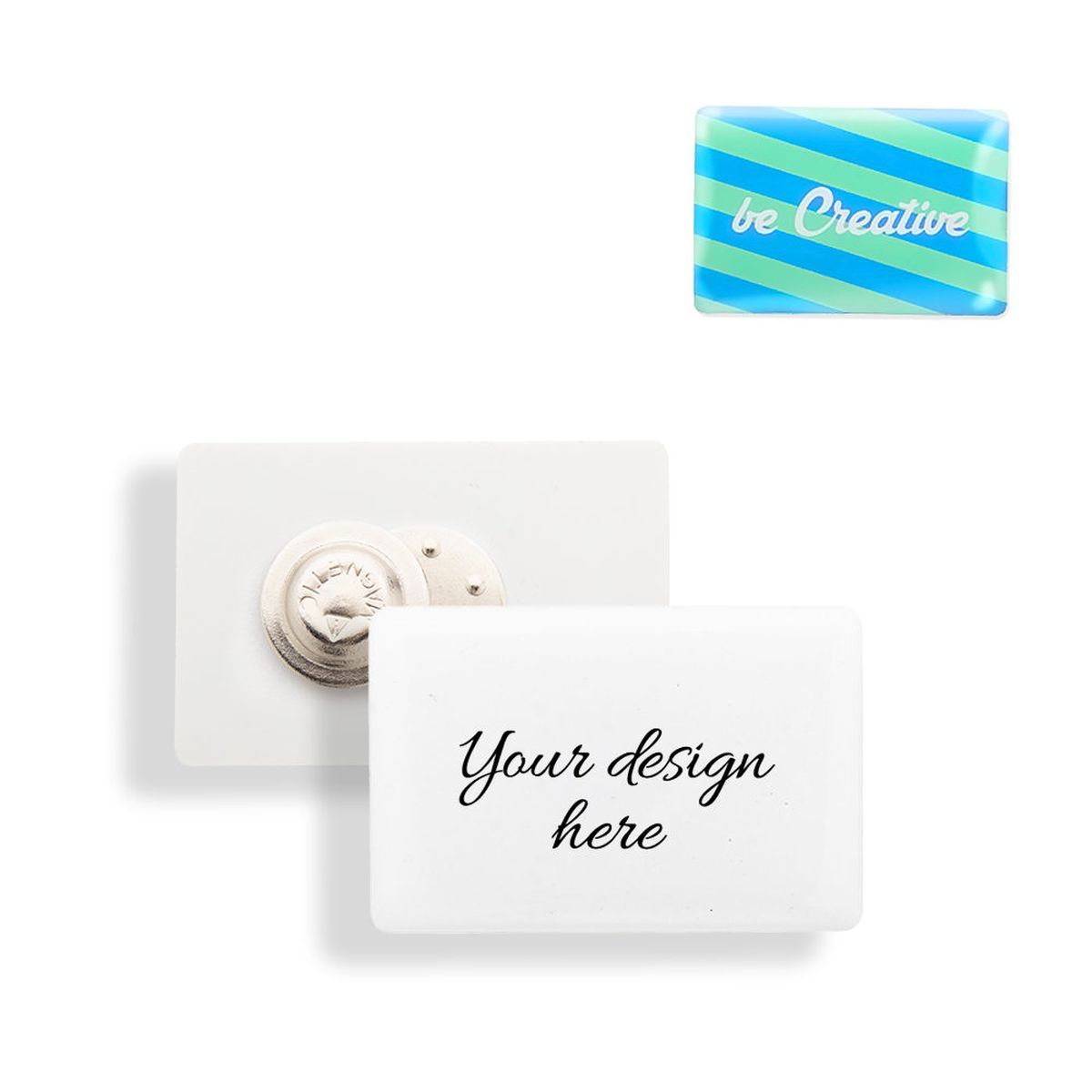 DOMEBADGE - Anstecker mit Magnetbefestigung 53×35 mm | HG718199C