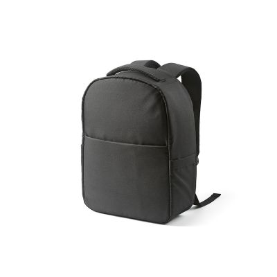 BUDAPEST BACKPACK - Budapest 16L Rucksack aus rPET. Vordertasche. Laptops bis 17