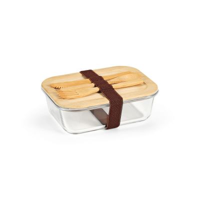 VAN GOGH 1000 LUNCHBOX - aus Borosilikatglas mit Bambusdeckel, 1090 ml