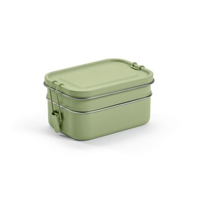 TINTORETTO LUNCHBOX - recy.Edelstahl, 1240 ml. Mit seitliche Verschlussklammern
