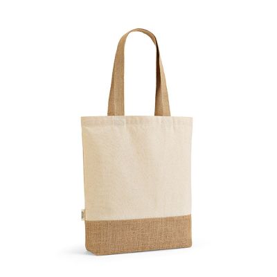 PUNCAK TOTE BAG - Puncak Einkaufstasche recy.Baumwolle (180 gsm) und Jute (275 gsm)