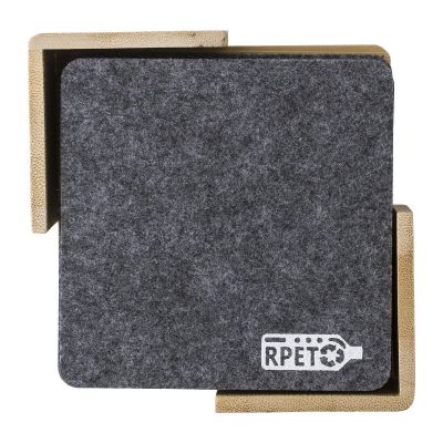 LAWRENCE - rPET-Filz-Untersetzer-Set