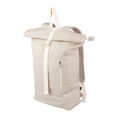 MARGARETE - Hanf (280 gr/m2) Rolltop Rucksack