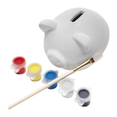 MONIKA - Sparschwein aus Gips