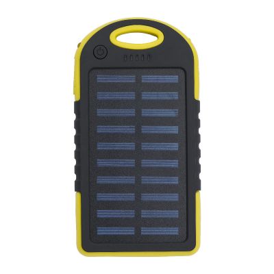 ARIN - Gummierte ABS Solar-Powerbank 