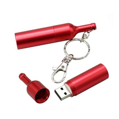 WINE METAL - Flaschenförmiger USB-Stick