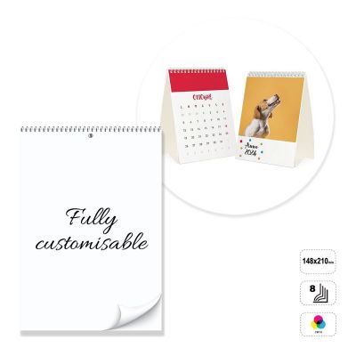 LONDON - 8-Blatt-Tischkalender mit Spiralbindung