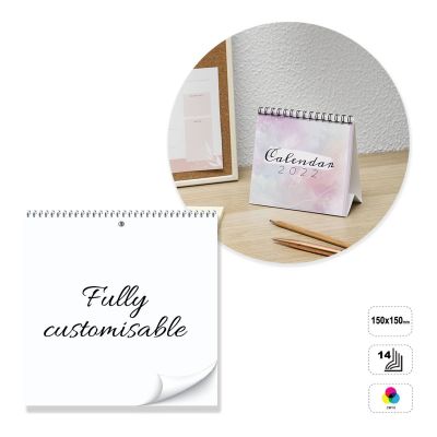 RIGA - 14-Blatt-Tischkalender mit Spiralbindung