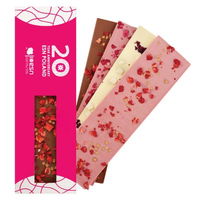 LONG MODERN BAND - Vollmilchschokoladentafel mit Topping