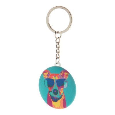 KEYBADGE RPET MINI - Button-Schlüsselanhänger