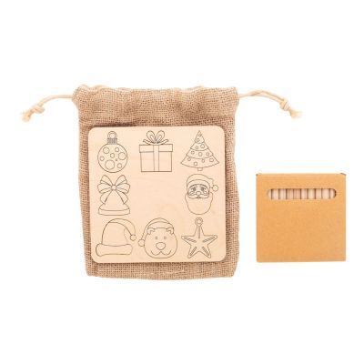 RAVYA - Weihnachtliches Mal- und Formzuordnungsspiel