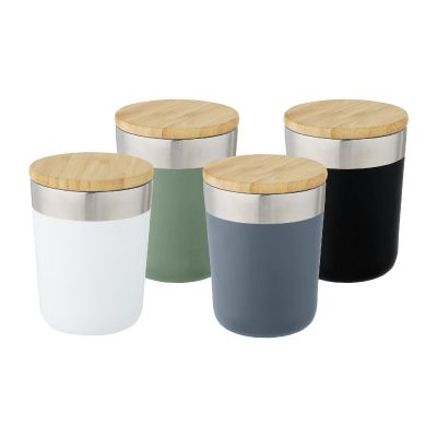 LAGAN - 330 ml Kupfer-Vakuum Isolierbecher mit Bambusdeckel