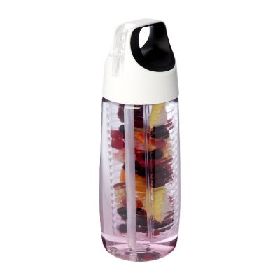 HYDROFRUIT -HydroFruit 700 ml Sportflasche aus recyceltem Kunststoff mit Klappdeckel und Trinkhalm