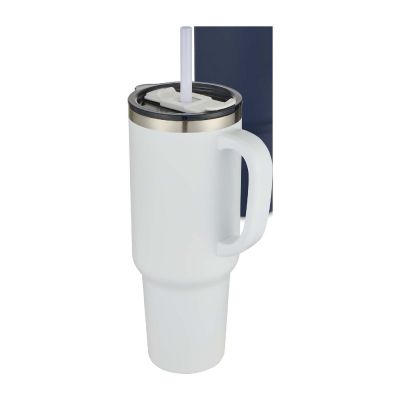 SYDNEY - 1200 ml doppelwandiger RCS-zertifizierter Kupfer-Vakuum Isolierbecher mit Strohhalm