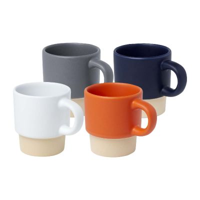 OLYMPIA - 130 ml stapelbarer Expresso Becher mit Tonboden