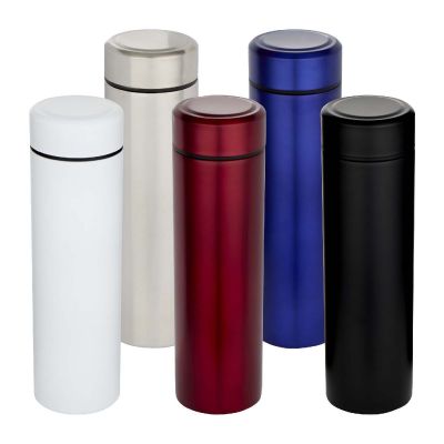 TAYLOR - 450 ml Doppelwand Isolierflasche aus Edelstahl mit Teesieb
