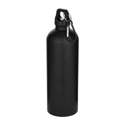 OREGON - 750 ml matte RCS-zertifizierte, einwandige Trinkflasche aus recyceltem Edelstahl mit Karabinerhaken