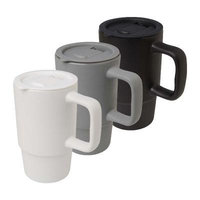 CARTER - 450 ml Keramiktasse mit Kunststoffdeckel