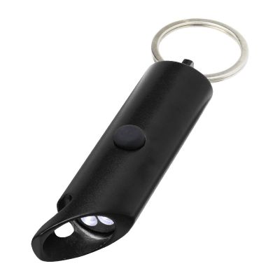 FLARE - IPX-LED-Lampe und Flaschenöffner aus recyceltem Aluminium mit Schlüsselanhänger